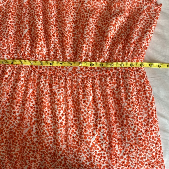 J. Crew size 10 Floral orange Dress - Picture 5 of 9